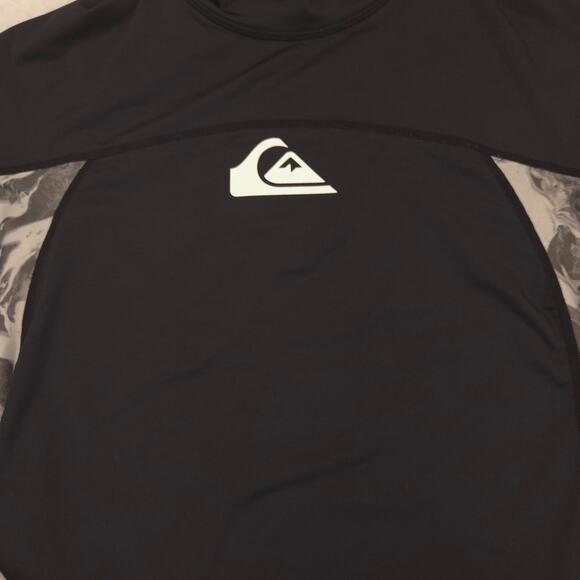 Quiksilver Crew Neck Long Sleeve Graphic T Shirt Mens Size Extra Large XL Black - Picture 4 of 9